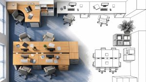 Modüler ofis planı